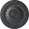 Ekena Millwork Lunel Ceiling Medallion (Fits Canopies up to 3 3/4"), Hand-Painted Pewter, 20 1/4"OD x 1 1/2"P CM20LUPES - alternate 1